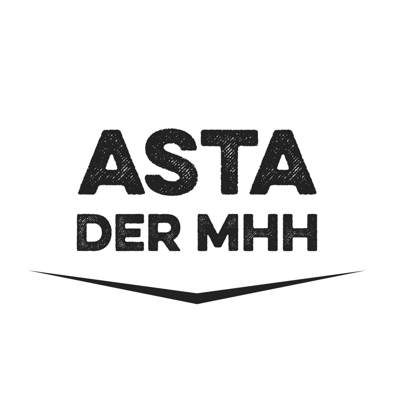 Schwarzer Schriftzug: Asta der MHH