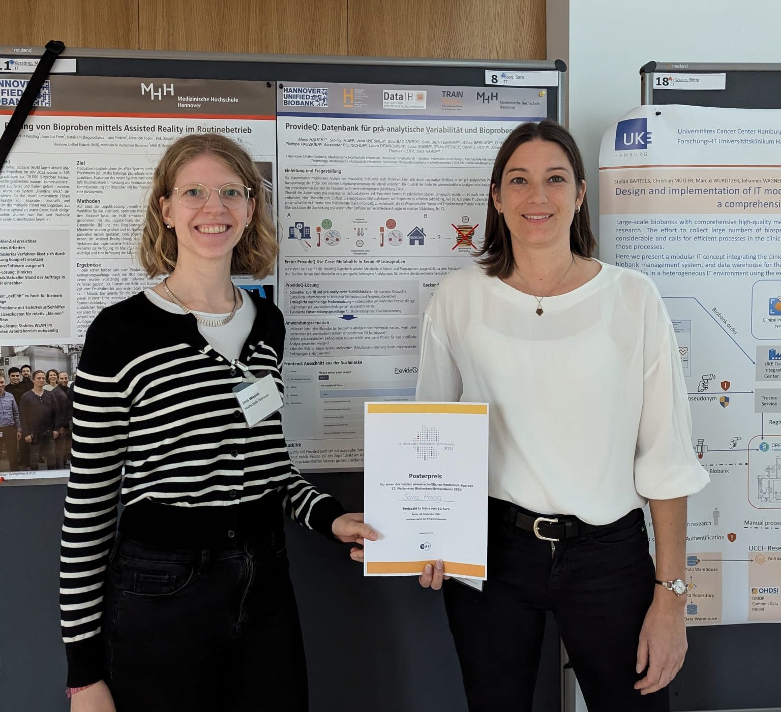 Gewinnende des Posterpreises beim NBS 2024