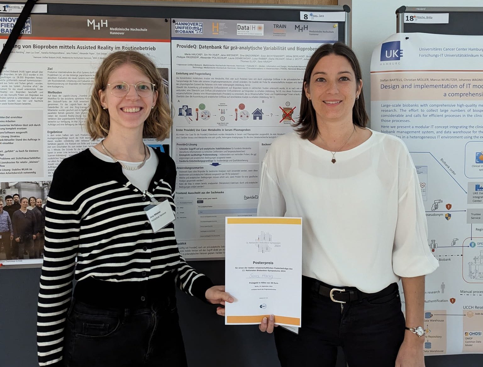 Posterpreis für das Team von Dr. Sara Haag 