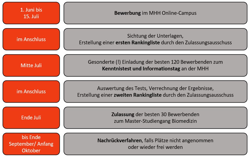 Ablauf des Zulassungsverfahrens/Schema